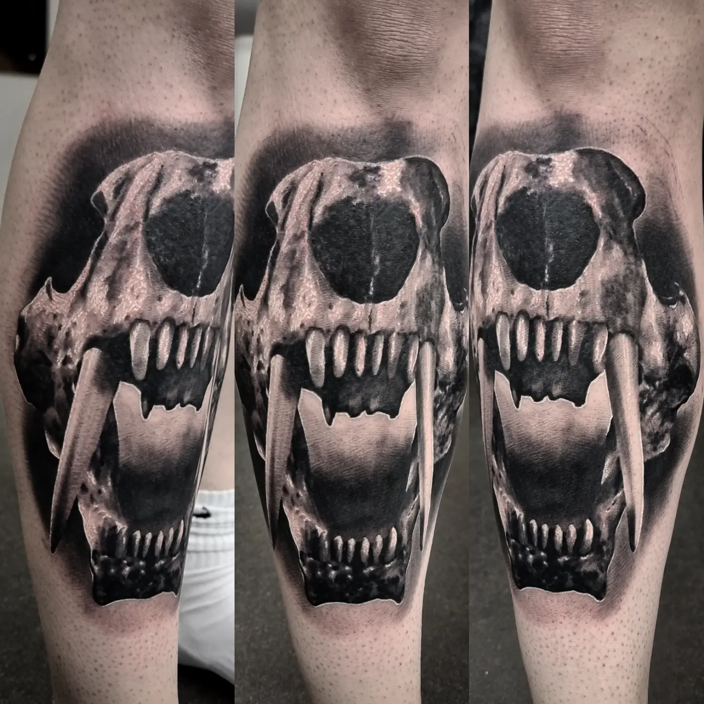 Dark realism black and grey tattoo by Tomek Turlej, Studio XIII Gallery, Scotland